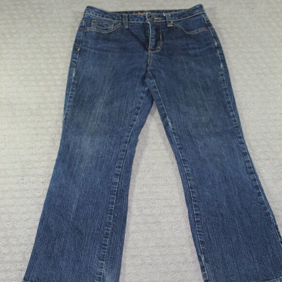 St. John's Bay Secretly Slender Blue Jeans Bootcut High Rise Womens 6 Average - Picture 1 of 6